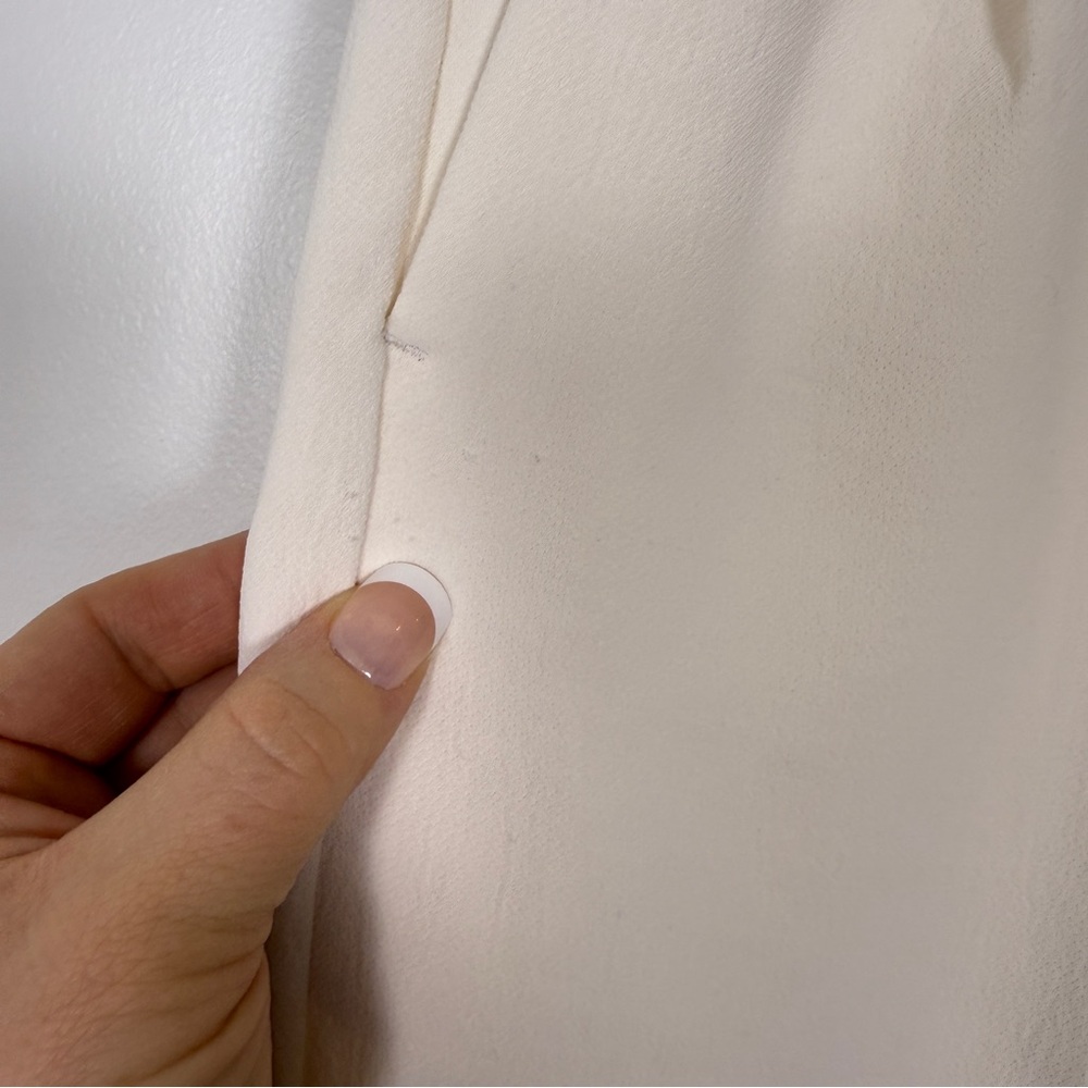 Aritzia Wilfred Effortless Pant 25” inseam Ivory Wide Leg Trouser Size 6 NWOT - Picture 5 of 9